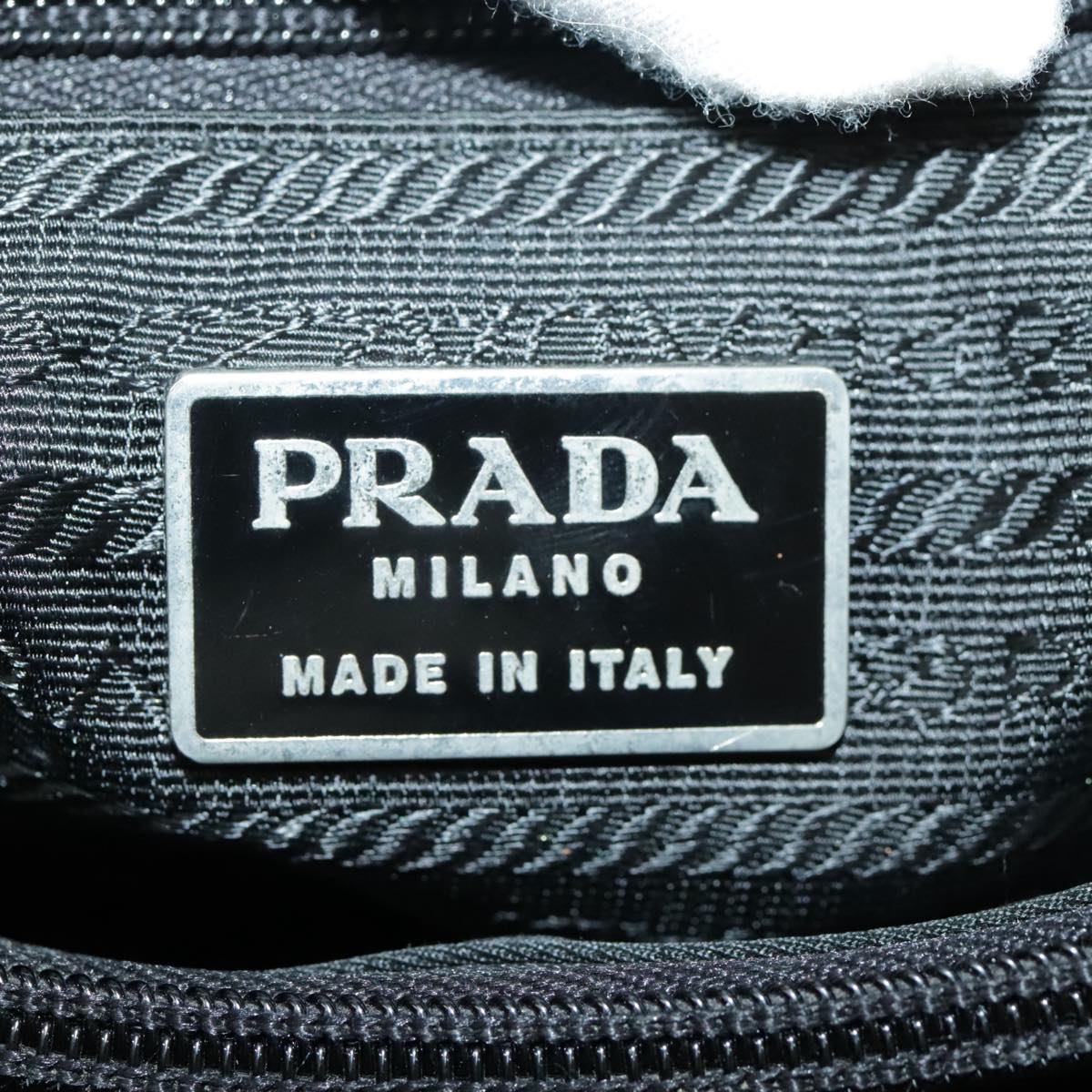 PRADA Hand Bag Nylon Black Auth yk15748