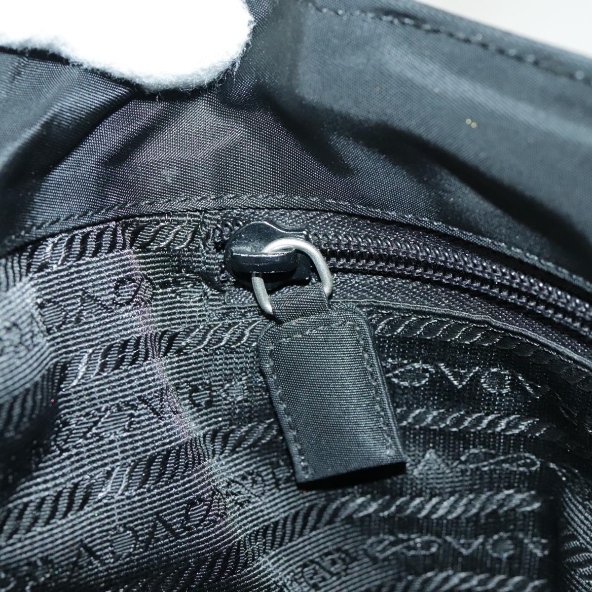 PRADA Hand Bag Nylon Black Auth yk15748