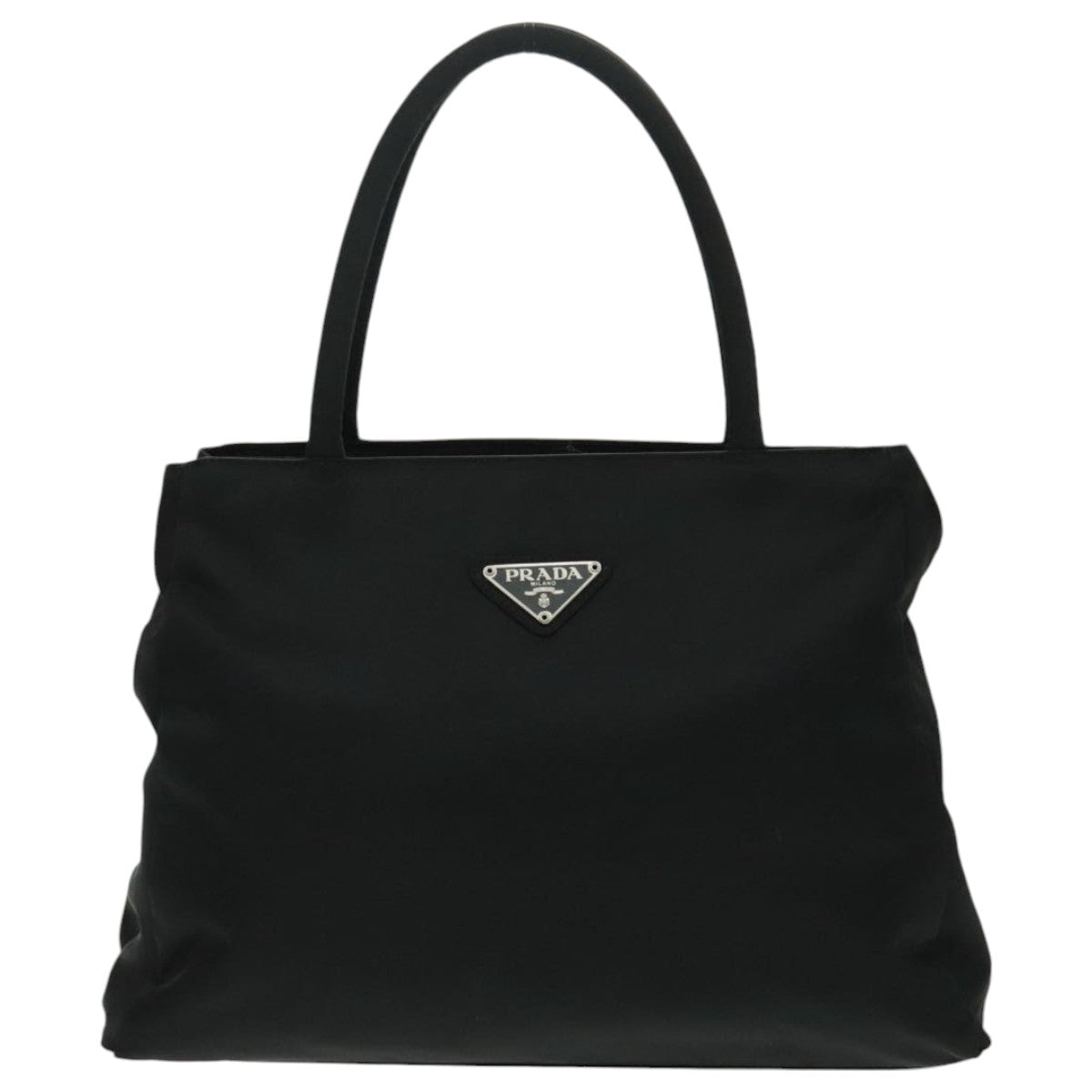 PRADA Hand Bag Nylon Black Auth yk15748