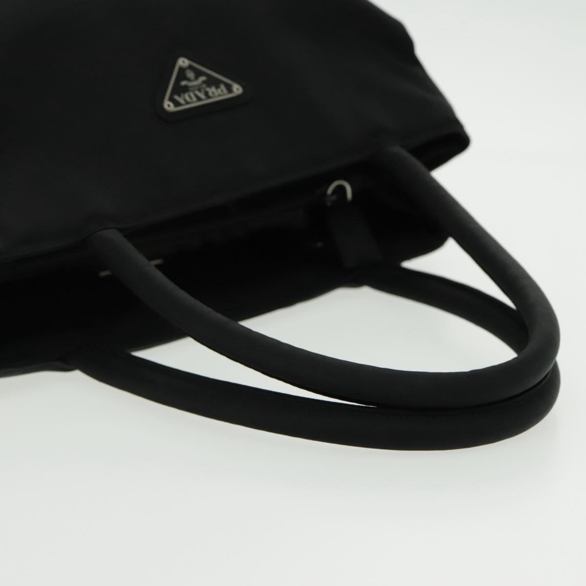 PRADA Hand Bag Nylon Black Auth yk15748