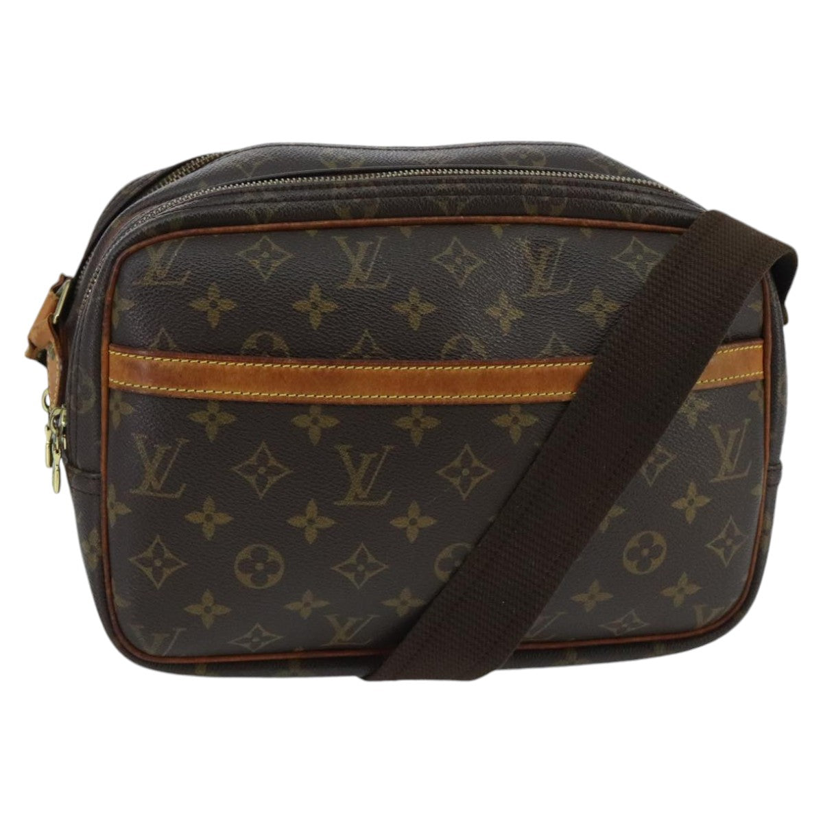 LOUIS VUITTON Monogram Reporter PM Shoulder Bag M45254 LV Auth yk15752