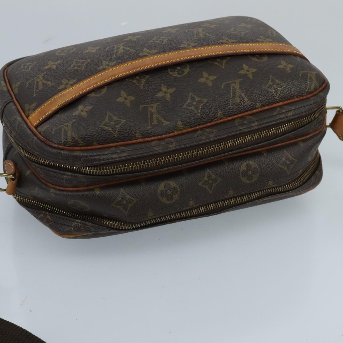 LOUIS VUITTON Monogram Reporter PM Shoulder Bag M45254 LV Auth yk15752