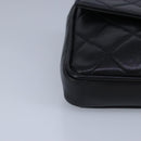 CHANEL Matelasse Waist bag Leather Black CC Auth yk15762-10