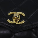 CHANEL Matelasse Waist bag Leather Black CC Auth yk15762-14