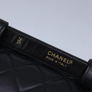 CHANEL Matelasse Waist bag Leather Black CC Auth yk15762-15