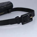 CHANEL Matelasse Waist bag Leather Black CC Auth yk15762-7