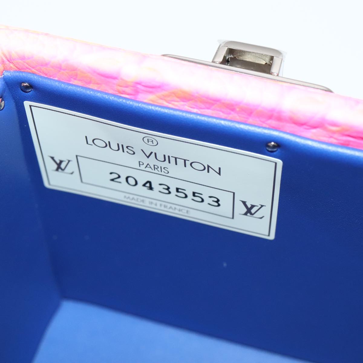 LOUIS VUITTON Taurillon Illusion Cotoville 40 Trunk Multicolor LV Auth yk15763S