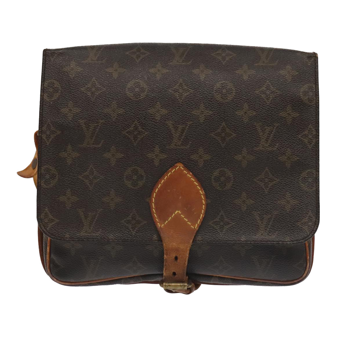 LOUIS VUITTON Monogram Cartouchiere MM Shoulder Bag M51253 LV Auth yk15769