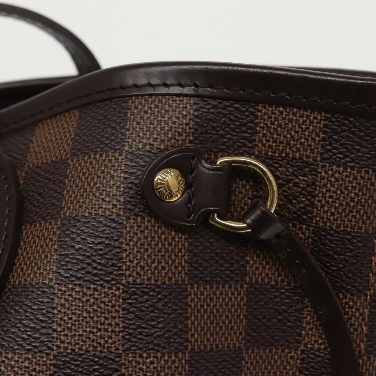 LOUIS VUITTON Damier Ebene Neverfull PM Tote Bag N51109 LV Auth yk15790