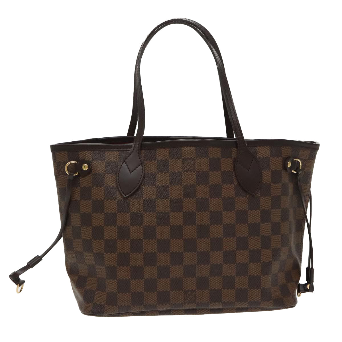 LOUIS VUITTON Damier Ebene Neverfull PM Tote Bag N51109 LV Auth yk15790