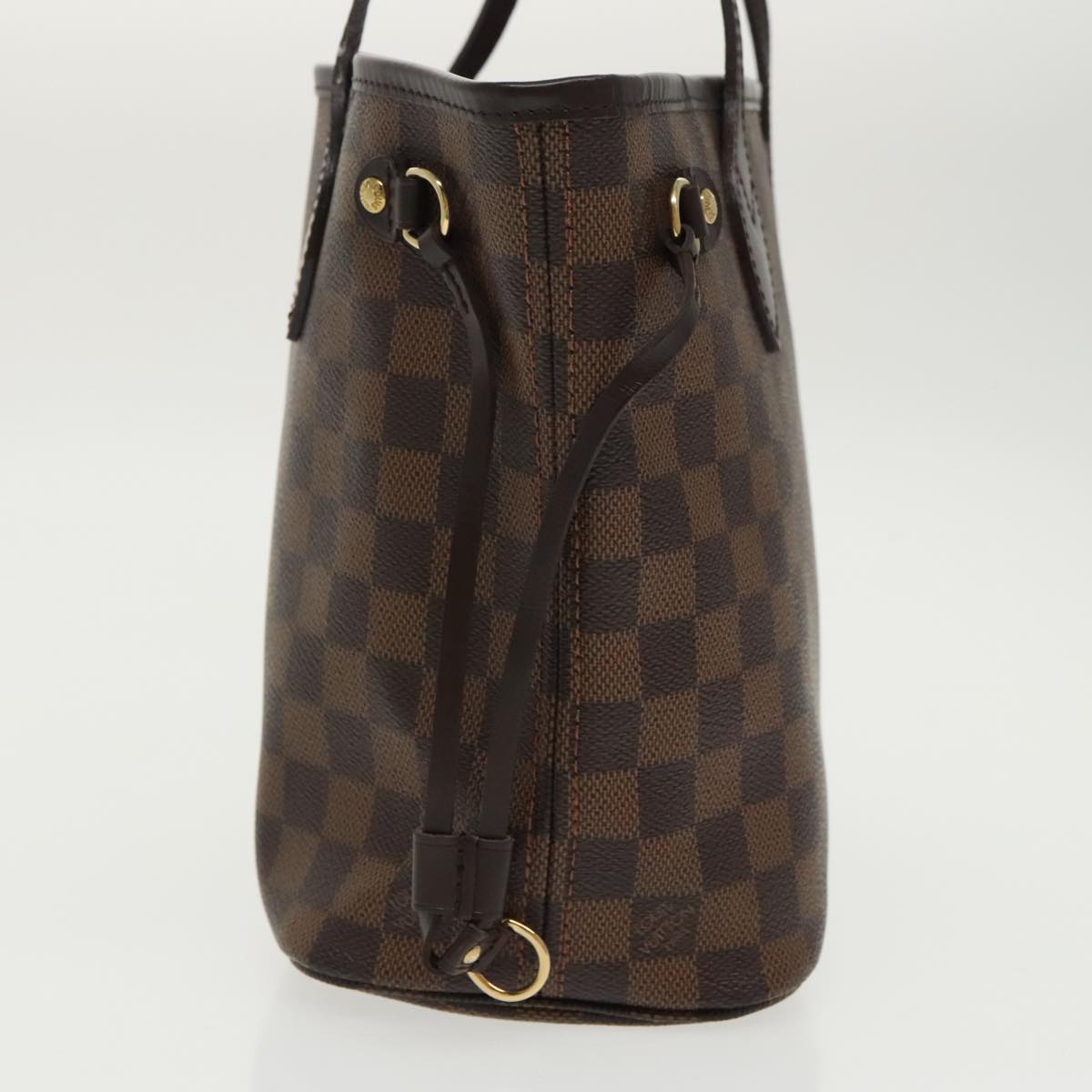 LOUIS VUITTON Damier Ebene Neverfull PM Tote Bag N51109 LV Auth yk15790