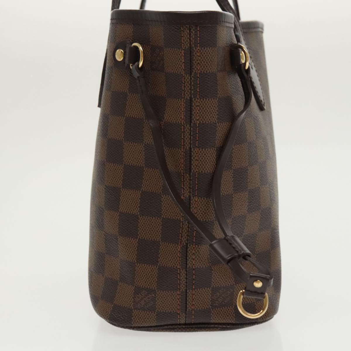 LOUIS VUITTON Damier Ebene Neverfull PM Tote Bag N51109 LV Auth yk15790