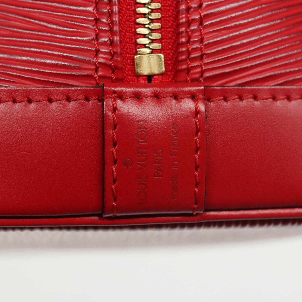 LOUIS VUITTON Epi Alma Hand Bag Castilian Red M52147 LV Auth yk15791