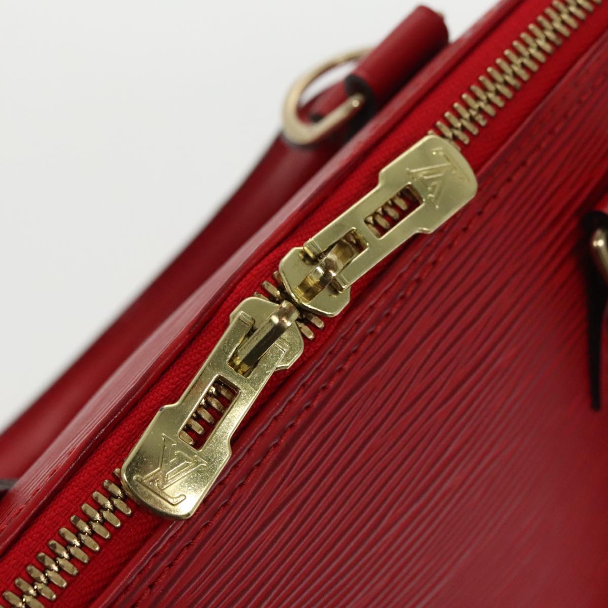 LOUIS VUITTON Epi Alma Hand Bag Castilian Red M52147 LV Auth yk15791