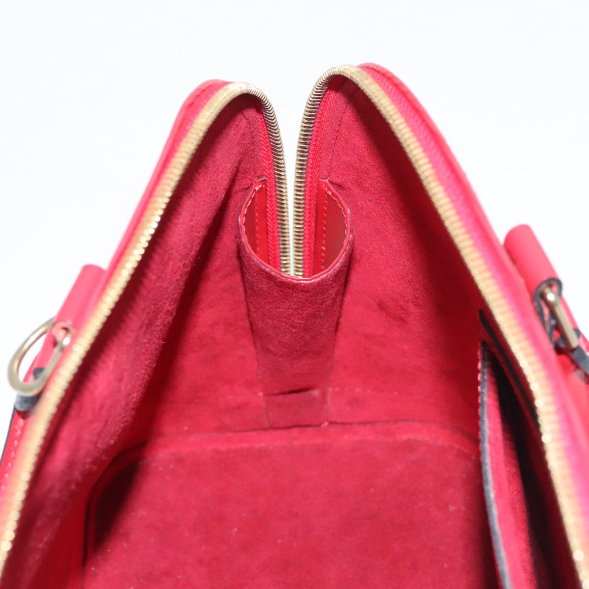 LOUIS VUITTON Epi Alma Hand Bag Castilian Red M52147 LV Auth yk15791