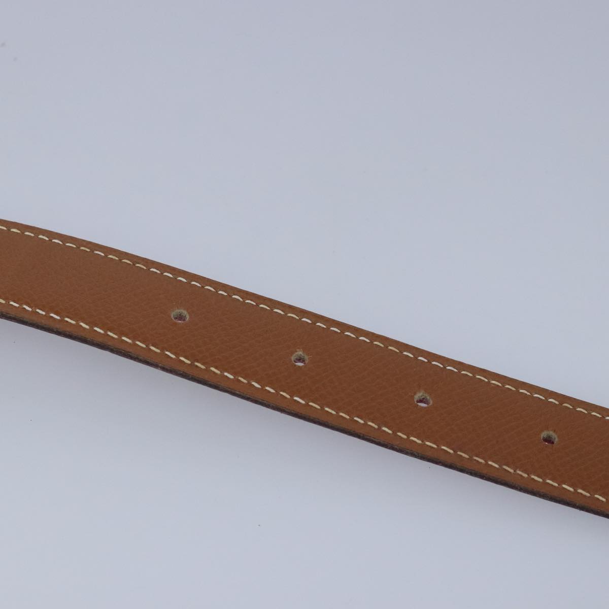 HERMES Mini Constance Belt Leather 25.6"" Brown Red Auth yk15800