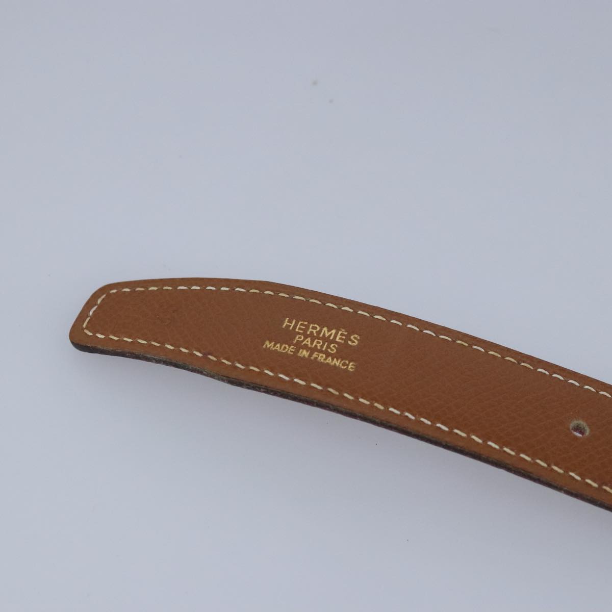 HERMES Mini Constance Belt Leather 25.6"" Brown Red Auth yk15800