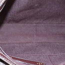 CELINE Paris Macadam Canvas Shoulder Bag Bordeaux Auth yk15808-10