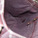 CELINE Paris Macadam Canvas Shoulder Bag Bordeaux Auth yk15808-19