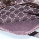 CELINE Paris Macadam Canvas Shoulder Bag Bordeaux Auth yk15808-11
