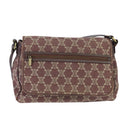 CELINE Paris Macadam Canvas Shoulder Bag Bordeaux Auth yk15808-13