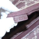 CELINE Paris Macadam Canvas Shoulder Bag Bordeaux Auth yk15808-12