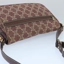 CELINE Paris Macadam Canvas Shoulder Bag Bordeaux Auth yk15808-6