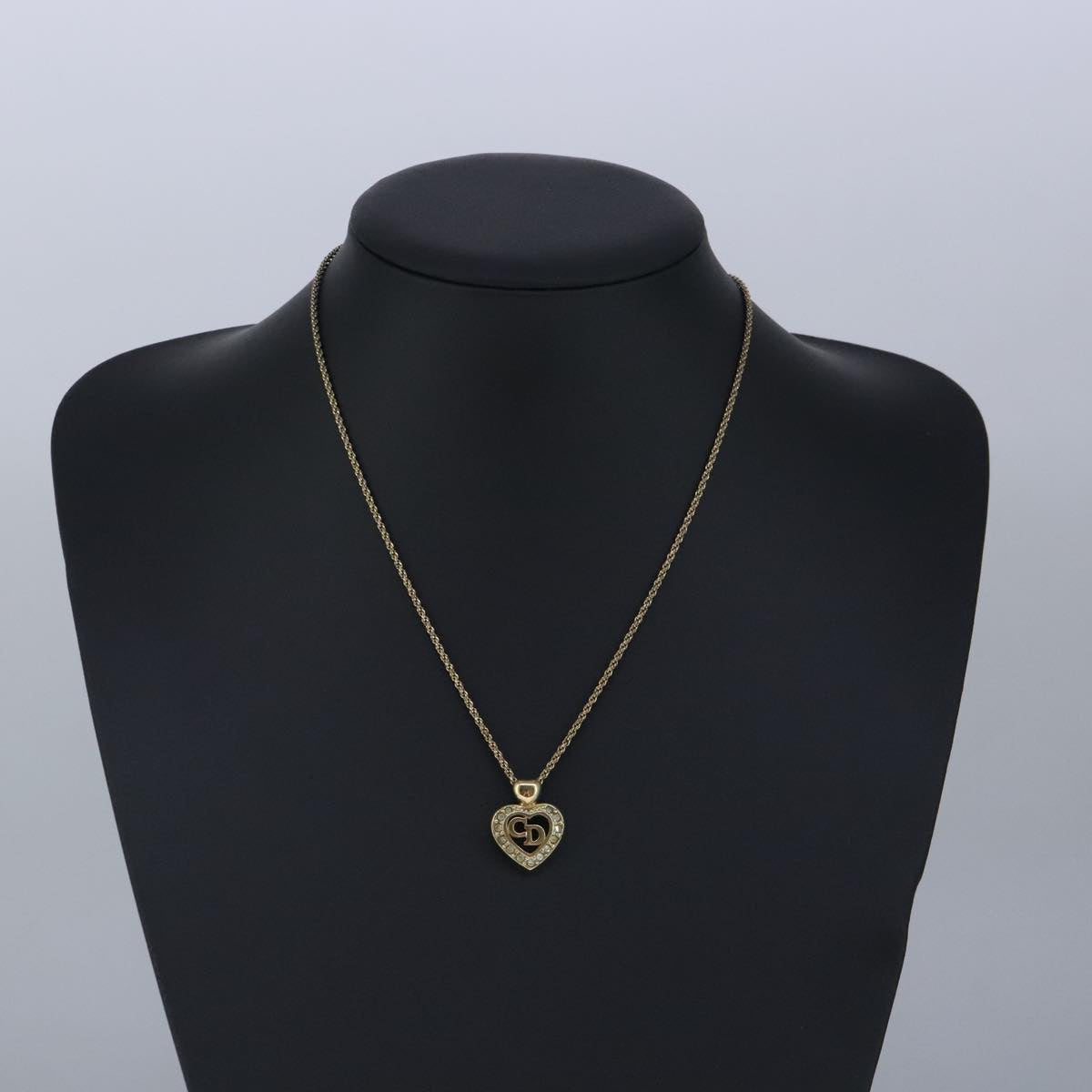 Christian Dior Necklace metal Gold Auth yk15810