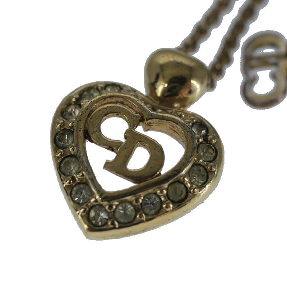 Christian Dior Necklace metal Gold Auth yk15810
