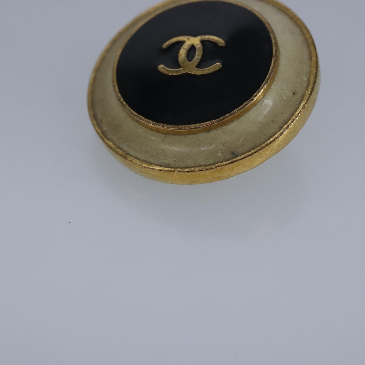 CHANEL COCO Mark Earring metal Gold CC Auth yk15811