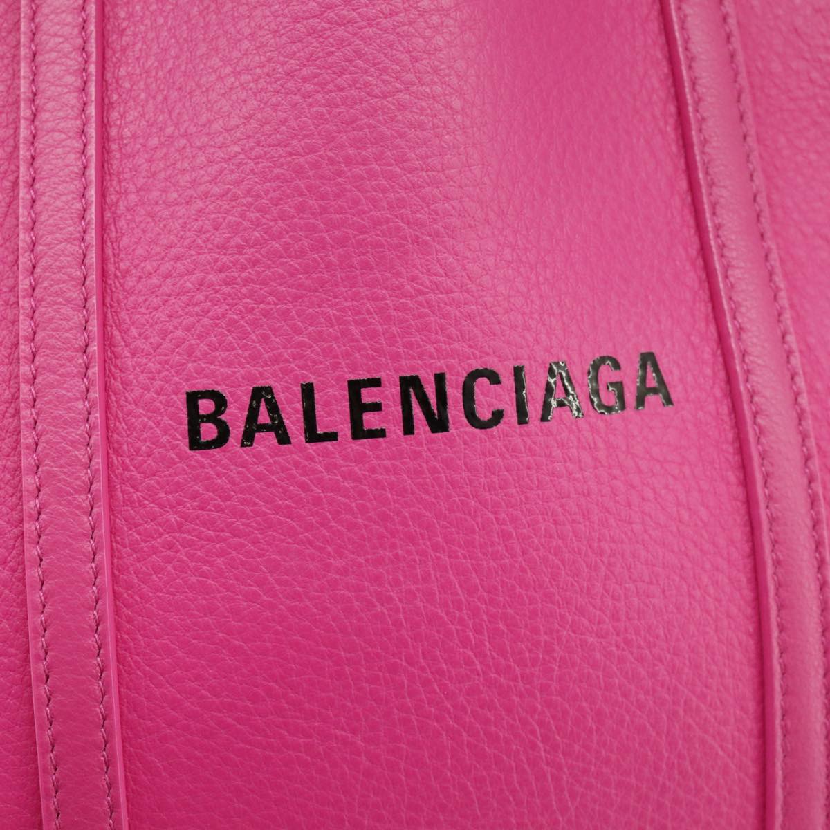 BALENCIAGA Every Day Hand Bag Leather 2way Pink Silver 551810 Auth yk15871A