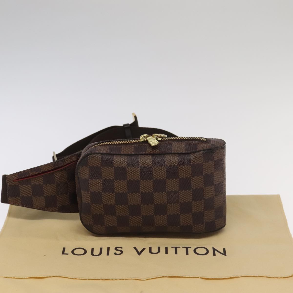 LOUIS VUITTON Damier Ebene Geronimos Shoulder Bag N51994 LV Auth yk15876