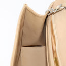 CHANEL Matelasse Chain Shoulder Bag Cotton Beige CC Auth yk15878-20