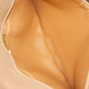 CHANEL Matelasse Chain Shoulder Bag Cotton Beige CC Auth yk15878-21