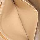 CHANEL Matelasse Chain Shoulder Bag Cotton Beige CC Auth yk15878-22