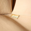 CHANEL Matelasse Chain Shoulder Bag Cotton Beige CC Auth yk15878-23