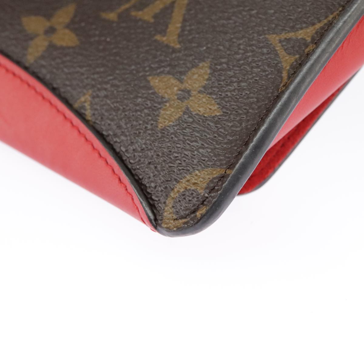 LOUIS VUITTON Monogram Etui Lunette Woody Glasses Case GI0372 LV Auth yk15885