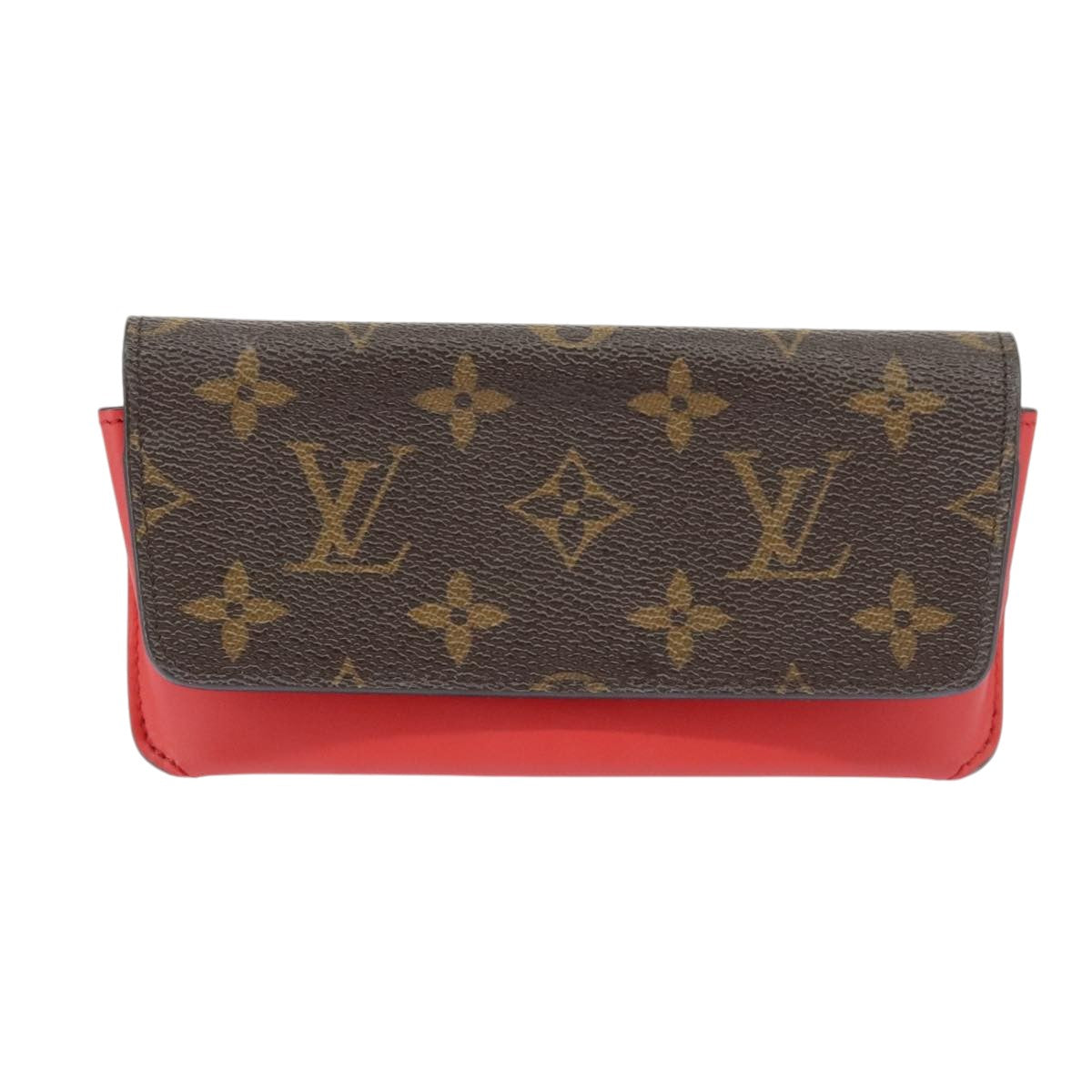 LOUIS VUITTON Monogram Etui Lunette Woody Glasses Case GI0372 LV Auth yk15885