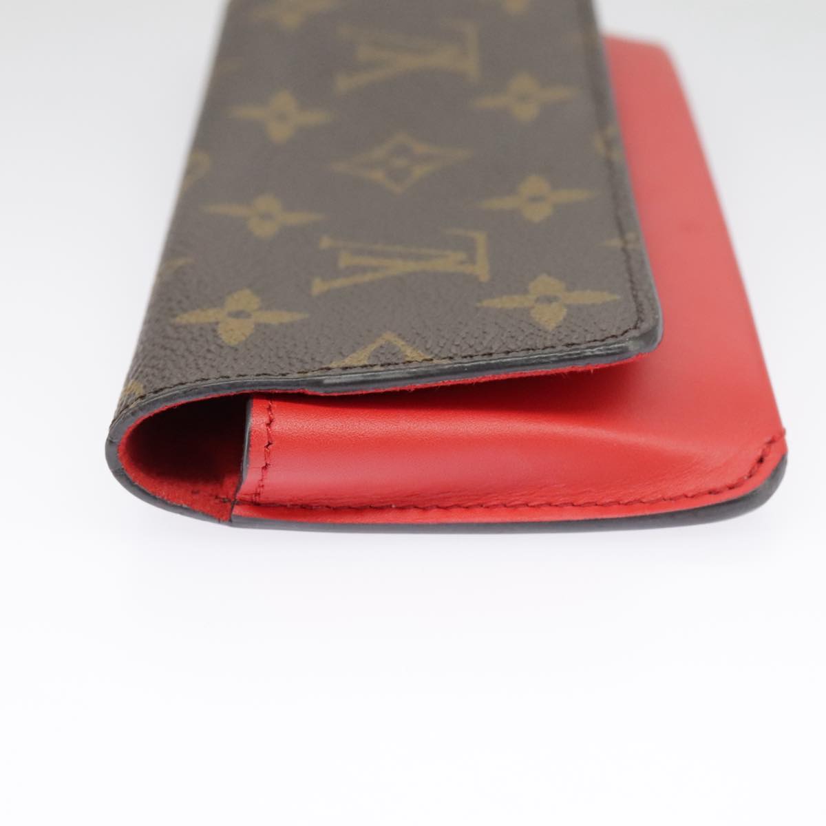 LOUIS VUITTON Monogram Etui Lunette Woody Glasses Case GI0372 LV Auth yk15885