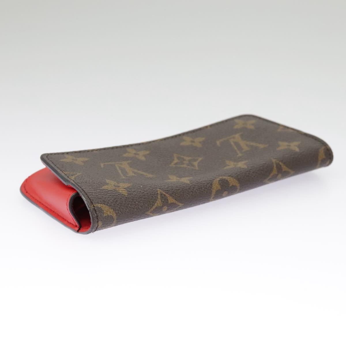 LOUIS VUITTON Monogram Etui Lunette Woody Glasses Case GI0372 LV Auth yk15885