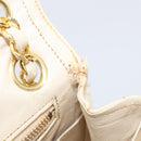 CHANEL Matelasse Double Flap Chain Hand Bag Leather Beige Gold CC Auth yk15889A-19