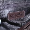 CHANEL Chain Hand Bag Lamb Skin Brown CC Auth yk15907AM-20