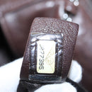 CHANEL Chain Hand Bag Lamb Skin Brown CC Auth yk15907AM-10