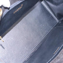 CHANEL Matelasse Chain Hand Bag Lamb Skin Black Gold CC Auth yk15908A-10