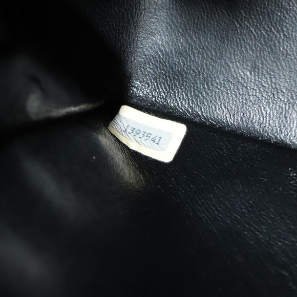 CHANEL Matelasse Turn Lock Chain Bag Lamb Skin Black Gold CC Auth yk15912V