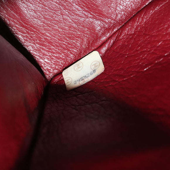 CHANEL Matelasse Chain Hand Bag Lamb Skin Black Gold CC Auth yk15914A