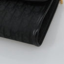 Christian Dior Trotter Canvas Chain Shoulder Bag Black Gold Auth yk15936-14