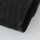 Christian Dior Trotter Canvas Chain Shoulder Bag Black Gold Auth yk15936-16