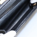 Christian Dior Trotter Canvas Chain Shoulder Bag Black Gold Auth yk15936-11