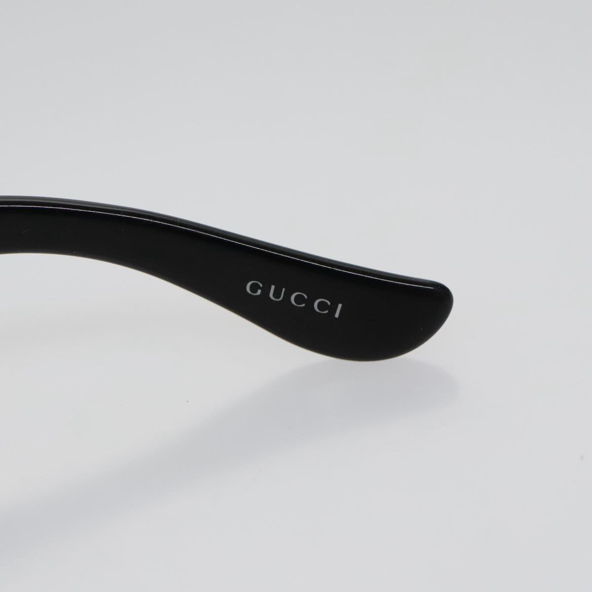 GUCCI Sunglasses Plastic Black Auth yk15937